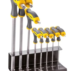 Klucze sześciokątne typu "T" 2-10 mm, zestaw 9 szt Tani